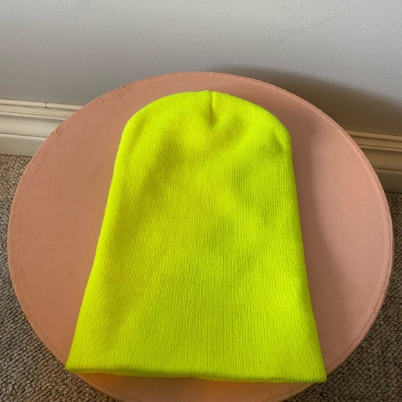 Neon Yellow Beanie/Toque Hat - Picture 2 of 2